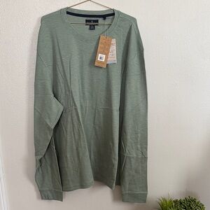 Mens XXL Tailor Vintage Chinois Green Long Sleeve Shirt NWT